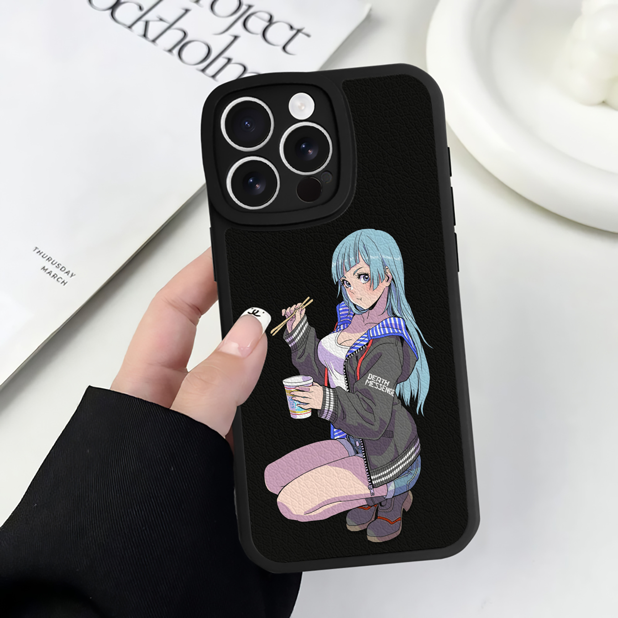 （画像用） 呪術廻戦 Jujutsu Kaisen 【iPhone 16シリーズ対応】シリコンスマホケース（レザー調） 材質：シリコン